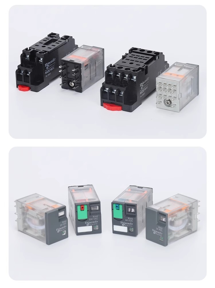 Schneider รีเลย์ DC ระดับกลาง RXM2LB2BD RPM12BD RXM3AB2P7 RXM2LB2JD ...
