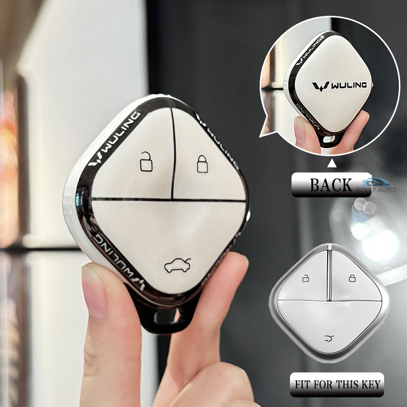 ออกแบบใหม่ฝาครอบรถพวงกุญแจสําหรับ Wuling Air EV/Mini EV/Bingo EV Remote ...