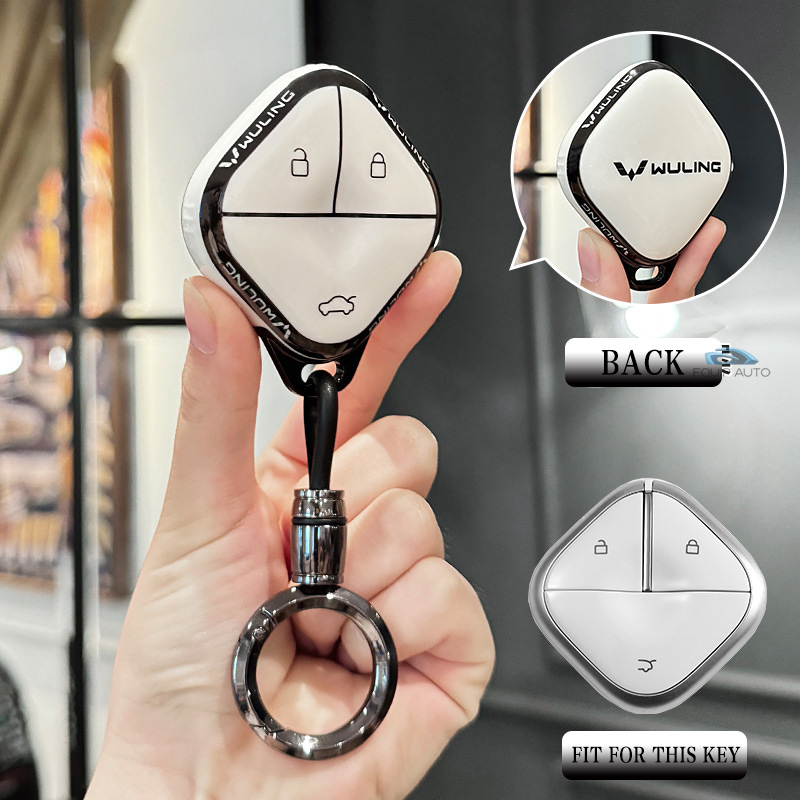 ออกแบบใหม่ฝาครอบรถพวงกุญแจสําหรับ Wuling Air EV/Mini EV/Bingo EV Remote ...