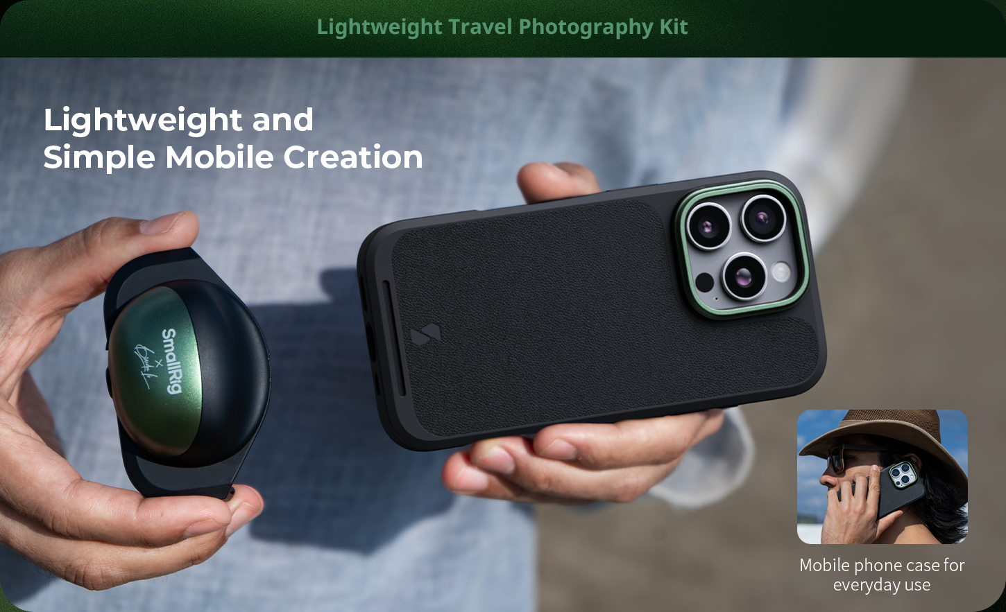 Smallrig x Brandon Li Mobile Video Kit สําหรับ i-Phone 16 Pro/16 Pro ...