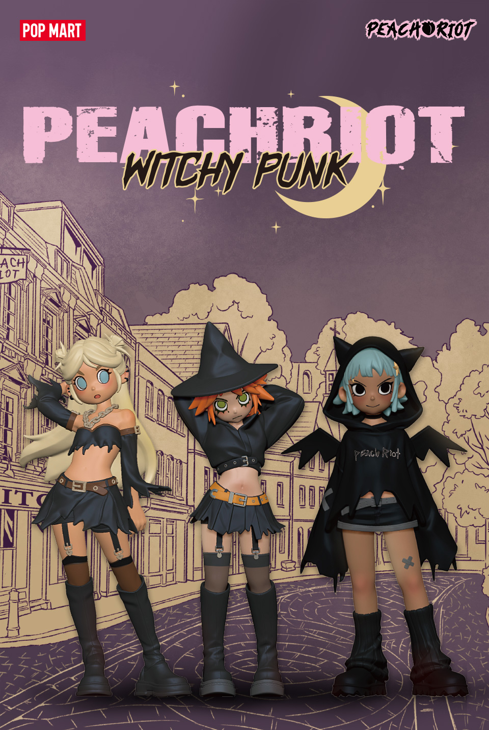 Pop MART Peach Riot Witchy Punk Figures | Shopee Thailand