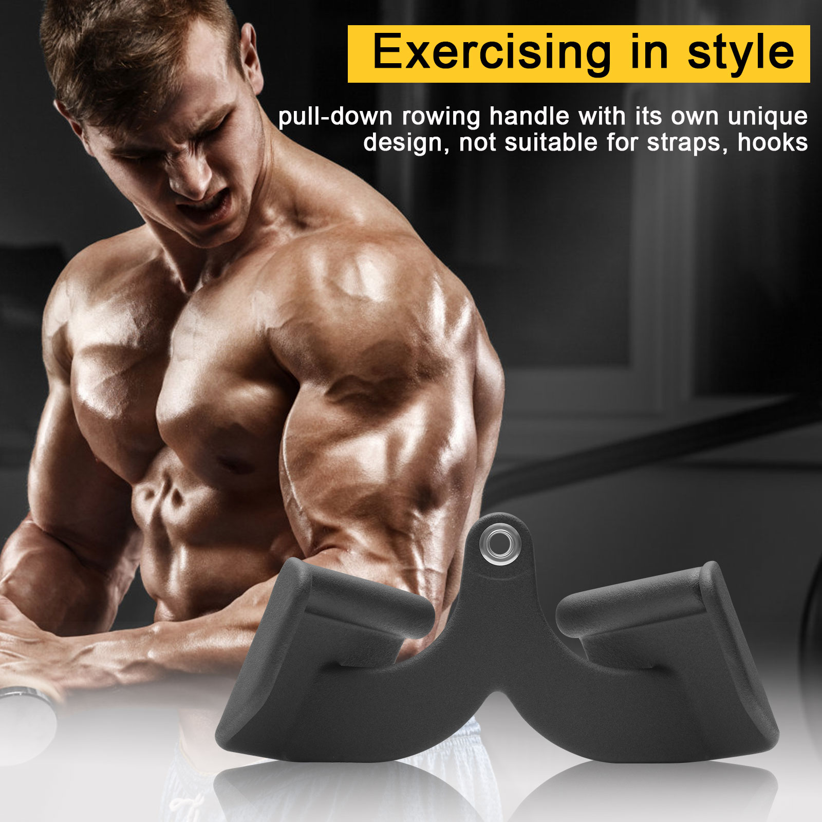 【COD ท้องถิ่น + การจัดส่ง 2 วัน】 5PCS Set Home Gym Fitness Rowing T-Bar ...