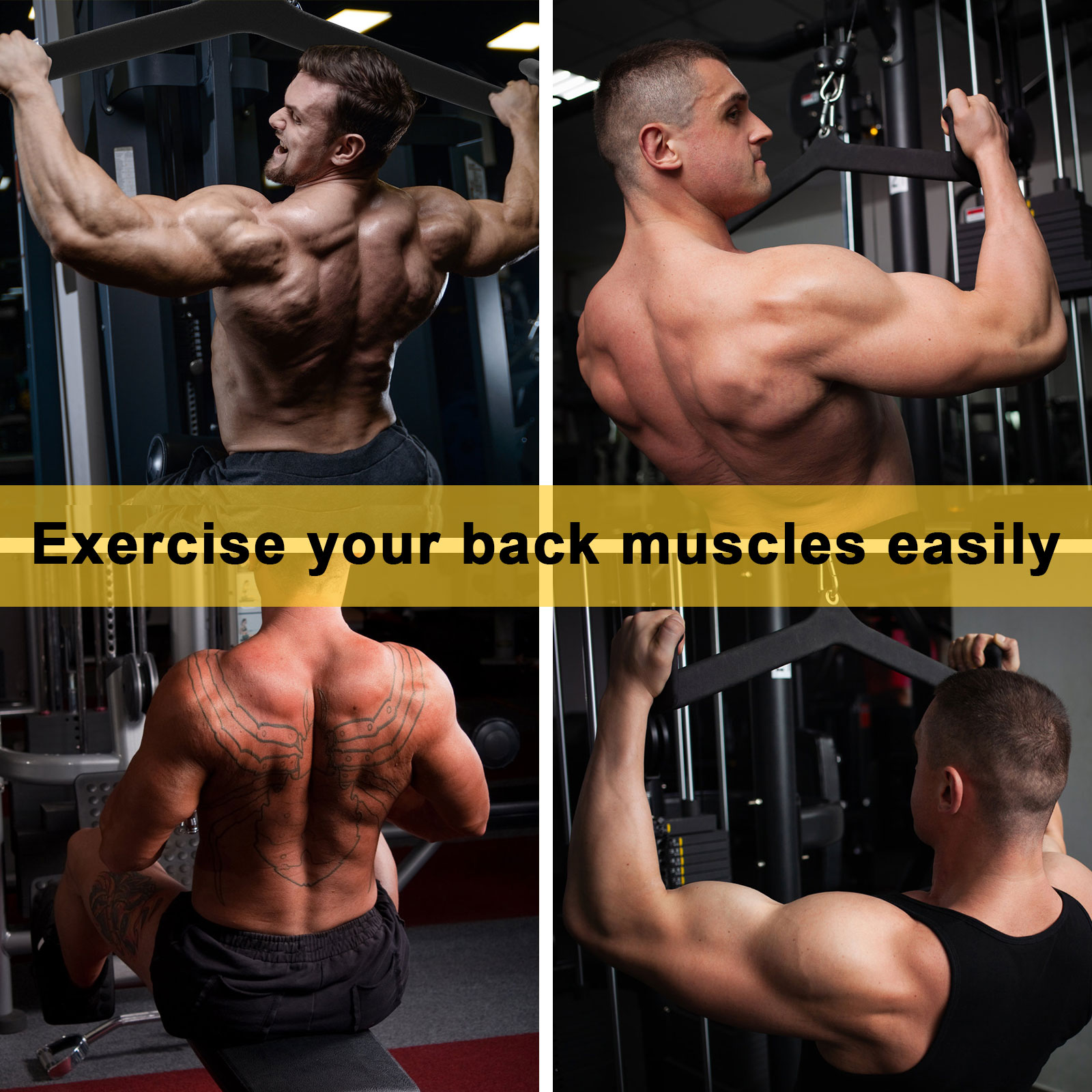 【COD ท้องถิ่น + การจัดส่ง 2 วัน】 5PCS Set Home Gym Fitness Rowing T-Bar ...