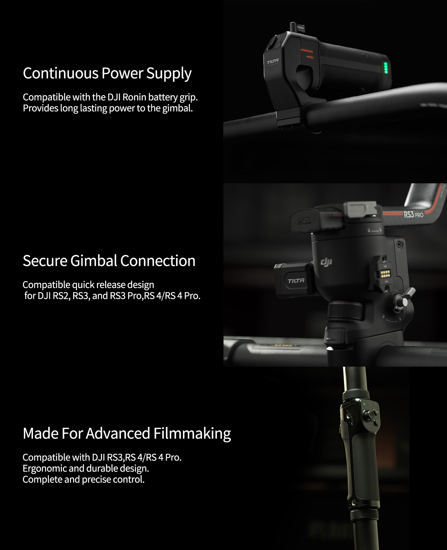 TILTA ベーシックリンググリップ DJIRS2/RS3/RS4etc TiltaがDJI Ronin RS 2/3用「Tilta ...