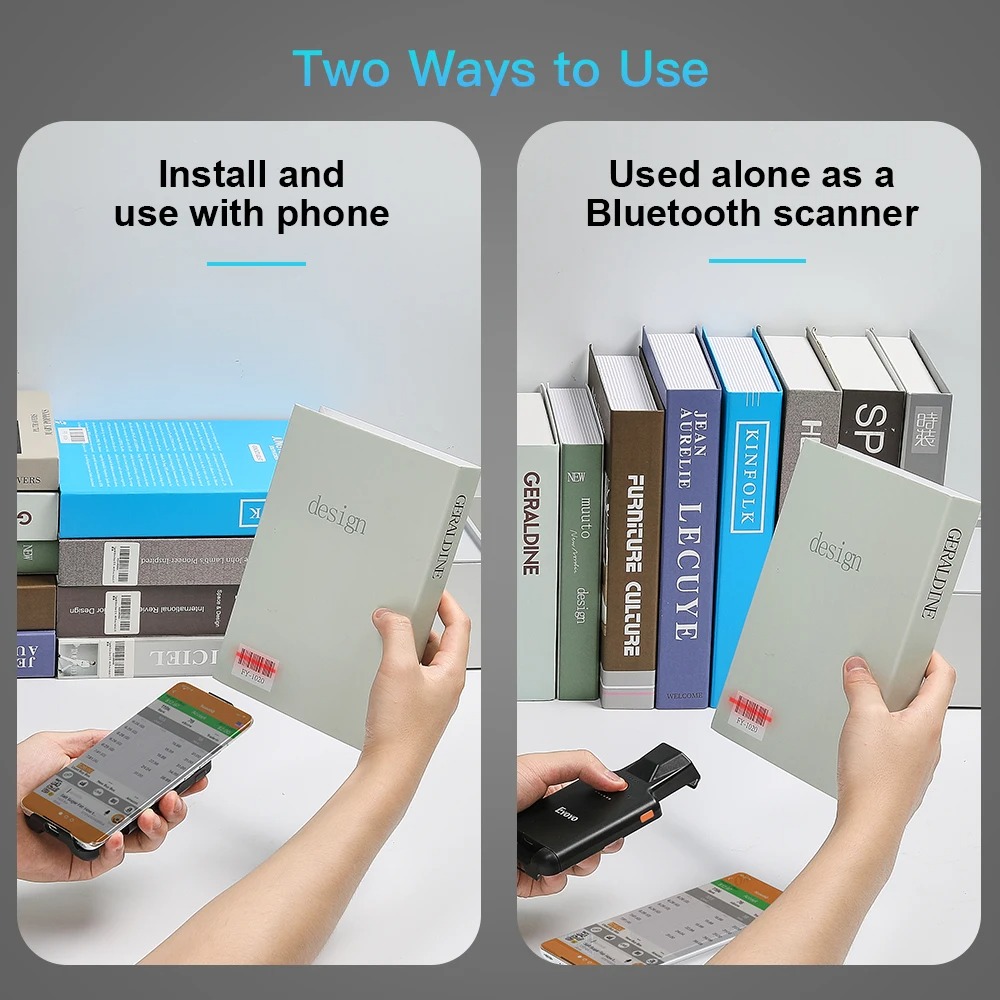 Eyoyo EY-017P แบบพกพา 1D & 2D QR Code ภาพ Screen Reader PDF417 ข้อมูล ...