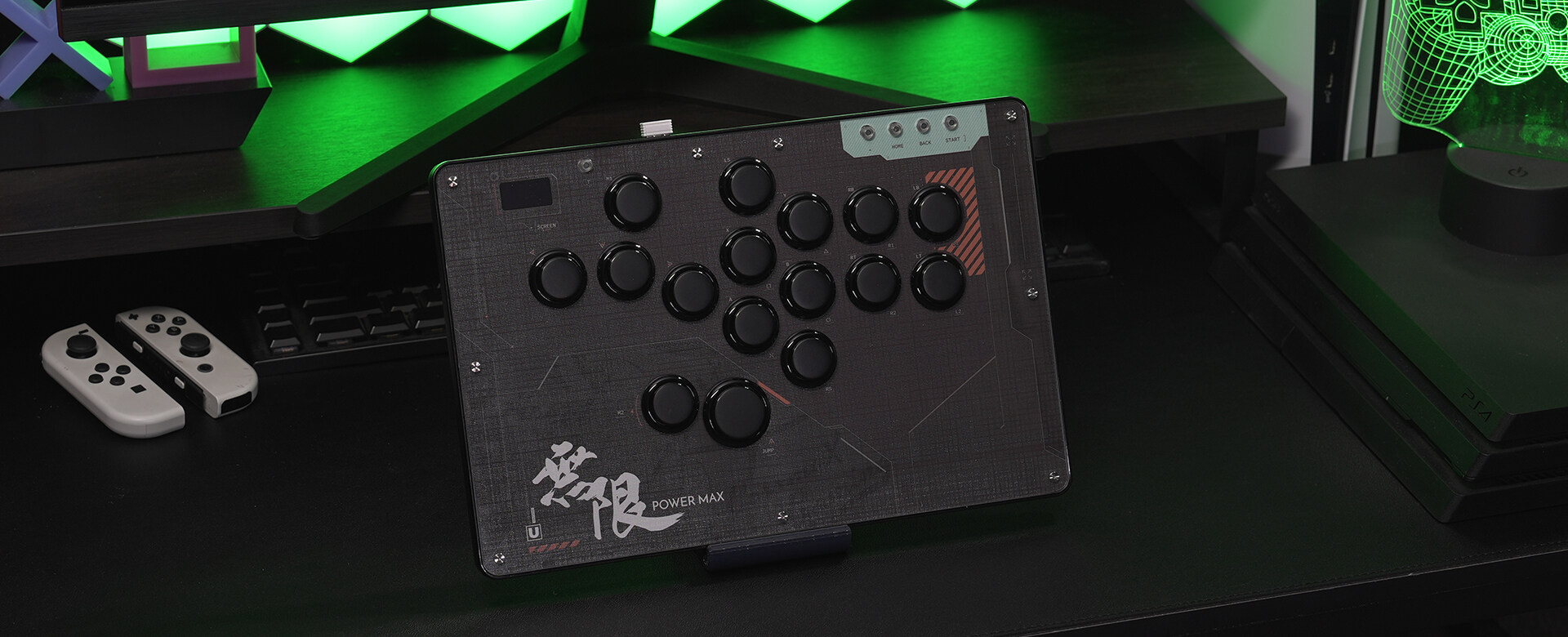 Haute42 FightStick จอยสติ๊กอาเขต Hitbox ปุ่มขอบ Leverless Controller ...