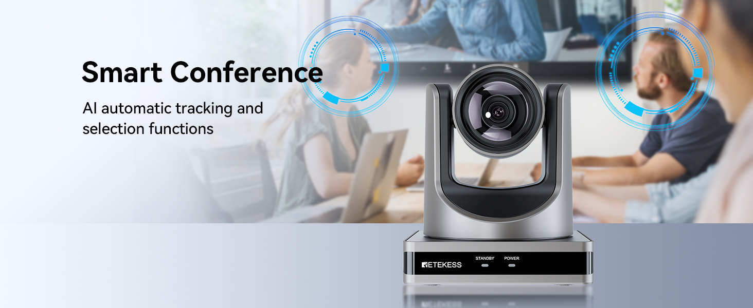 Retekess TC202 กล้องวิดีโอห้องประชุมกล้อง PTZ 12x ซูมออปติคัลทํางานร่วม ...