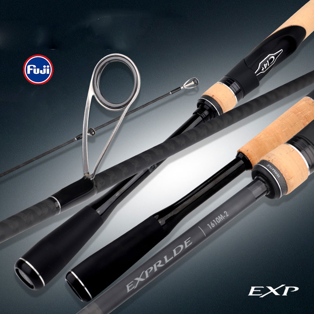 EXP FUJI Fishing Rod 2.08m Full Solid Carbon Spinning Rod M/ML Action 8 ...