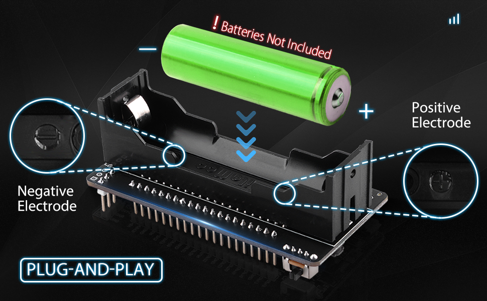 52Pi Raspberry Pi Pico / Pico W/2W UPS Power Supply หมวก UPS อย่าง ...