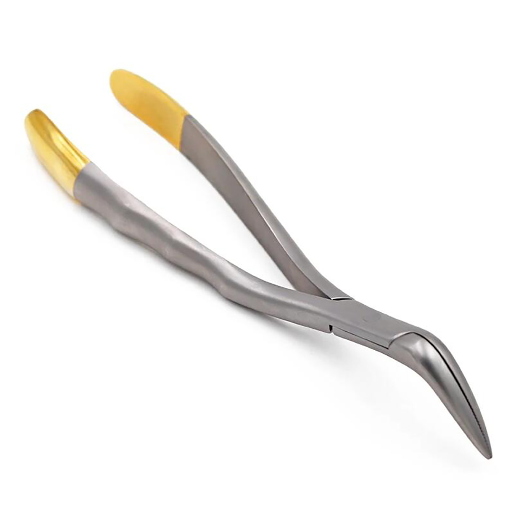 ทันตกรรมฟัน Root สกัด Forceps Root Fragment คีมเครื่องมือทันตกรรมโค้ง ...