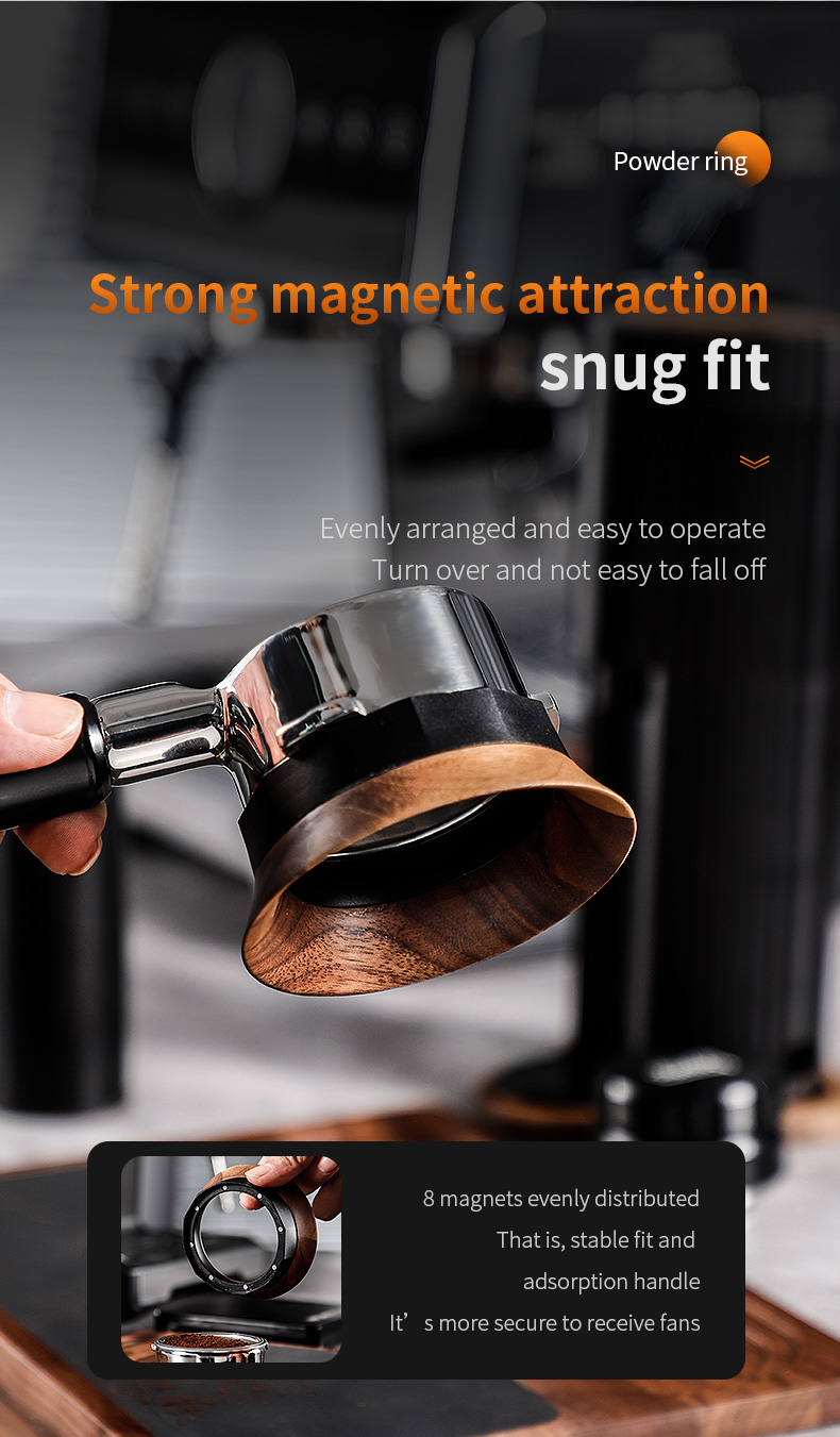 Bincoo Multi-Lateral วอลนัทผงแม่เหล็กจับแหวน Snap-On Anti-Fly ผงกาแฟ ...
