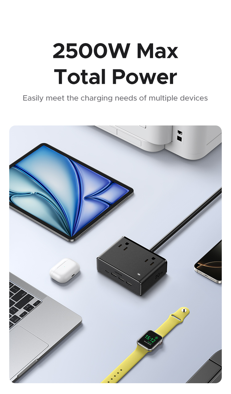 Ugreen S6 Magic Cube Socket plug-in Board พร้อม USB Multi-function plug ...
