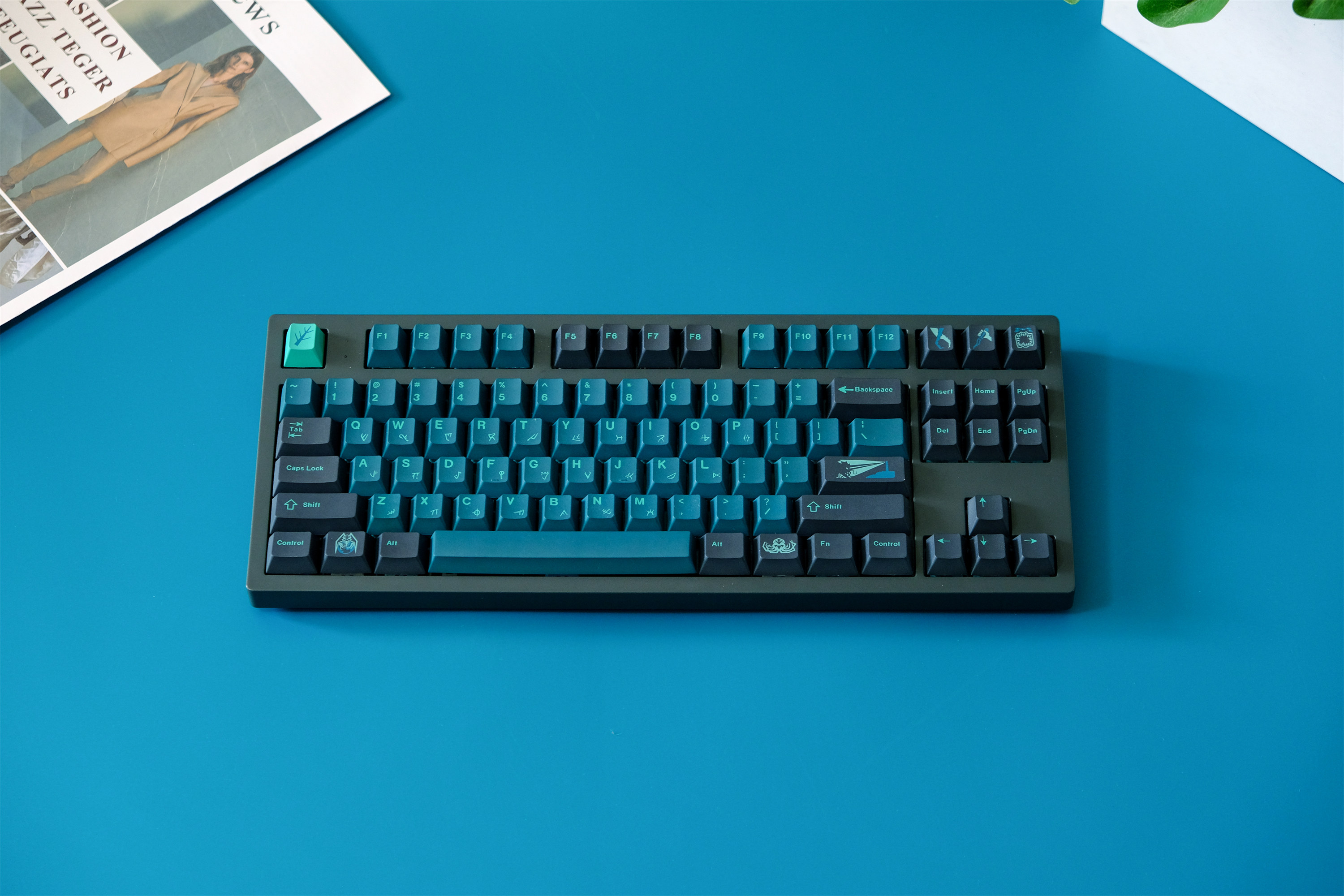 Gmk Abyss Keycaps 129 คีย์ PBT Cherry Profile DYE-SUB ส่วนบุคคลสําหรับ ...