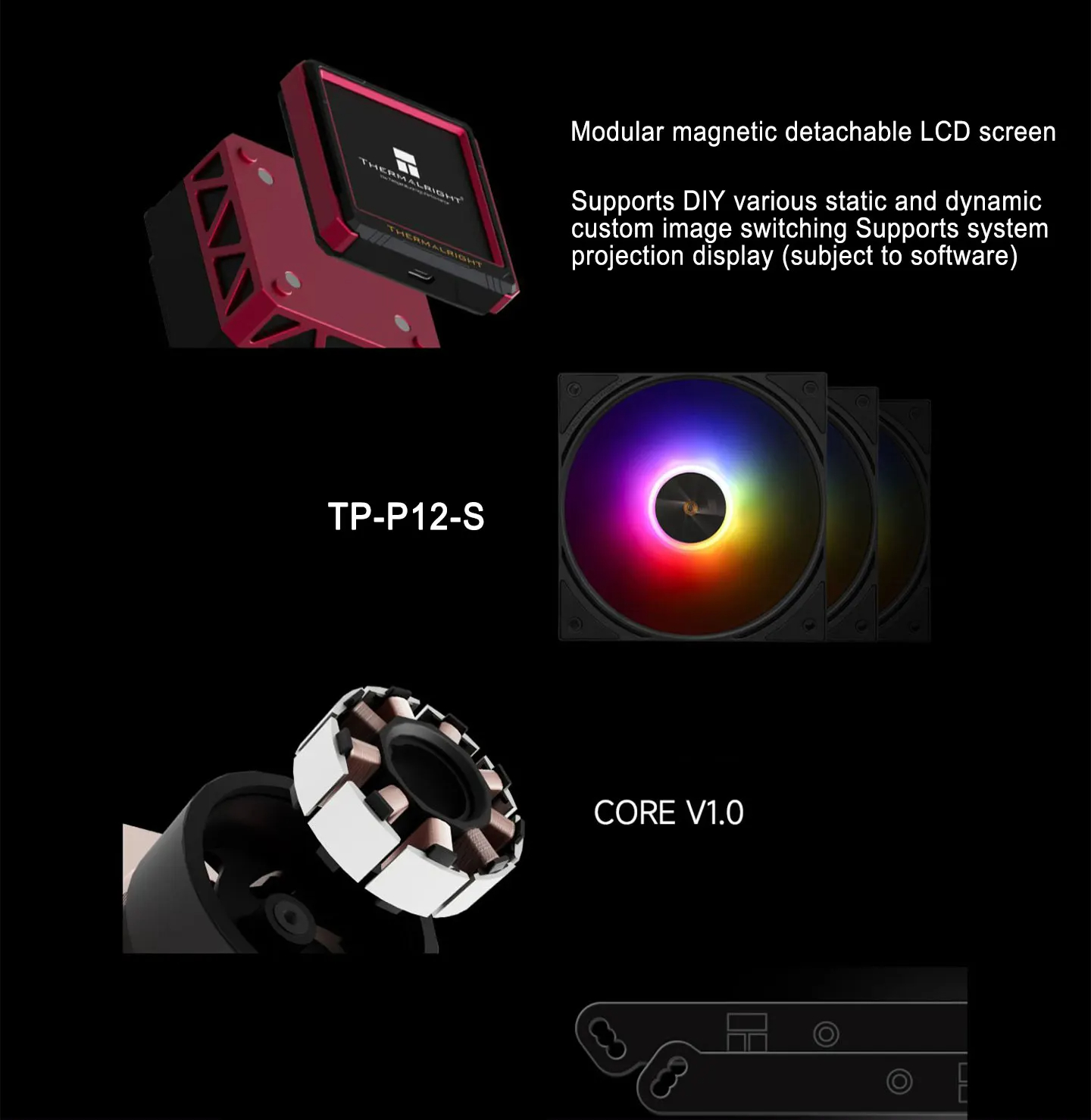 Thermalright FROZEN WARFRAME 360 ULTRA CPU Liquid Cooler 2.88 นิ้วจอ ...