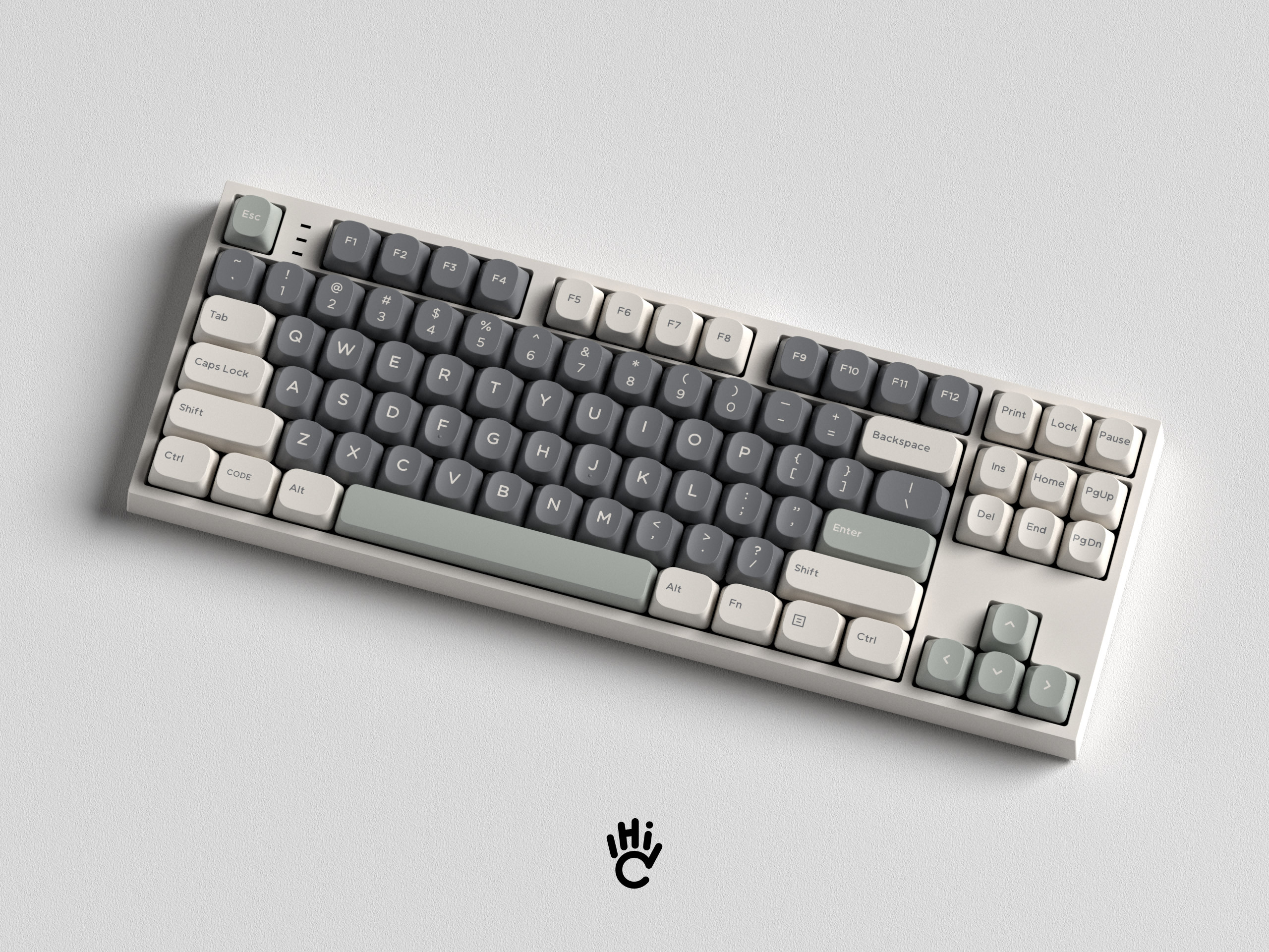Obsidian ธีมสองสี Keycaps 171keys YMK Profile Keycap Custom PBT ...