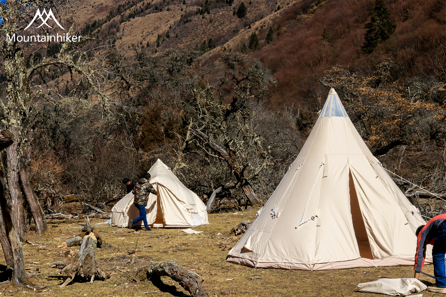 Mountainhiker เต็นท์กระโจม เต็นท์กระดิ่ง ผ้าคอตตอน กันน้ำ แห้งไว ระบายอากาศดี