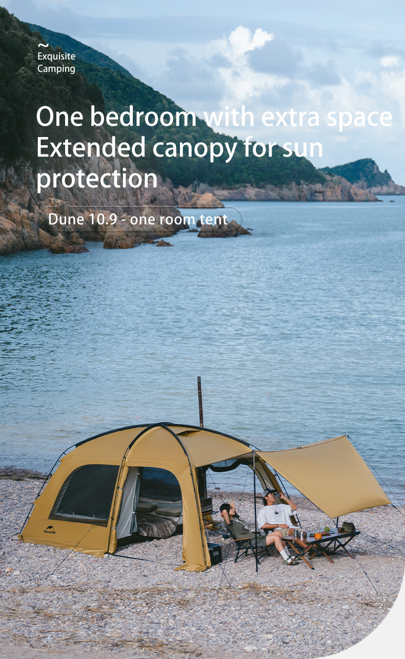 Naturehike Outdoor Camping Dune 10.9 เต็นท์ เต็นท์ครอบครัวพื้นที่ขนาดใหญ่
