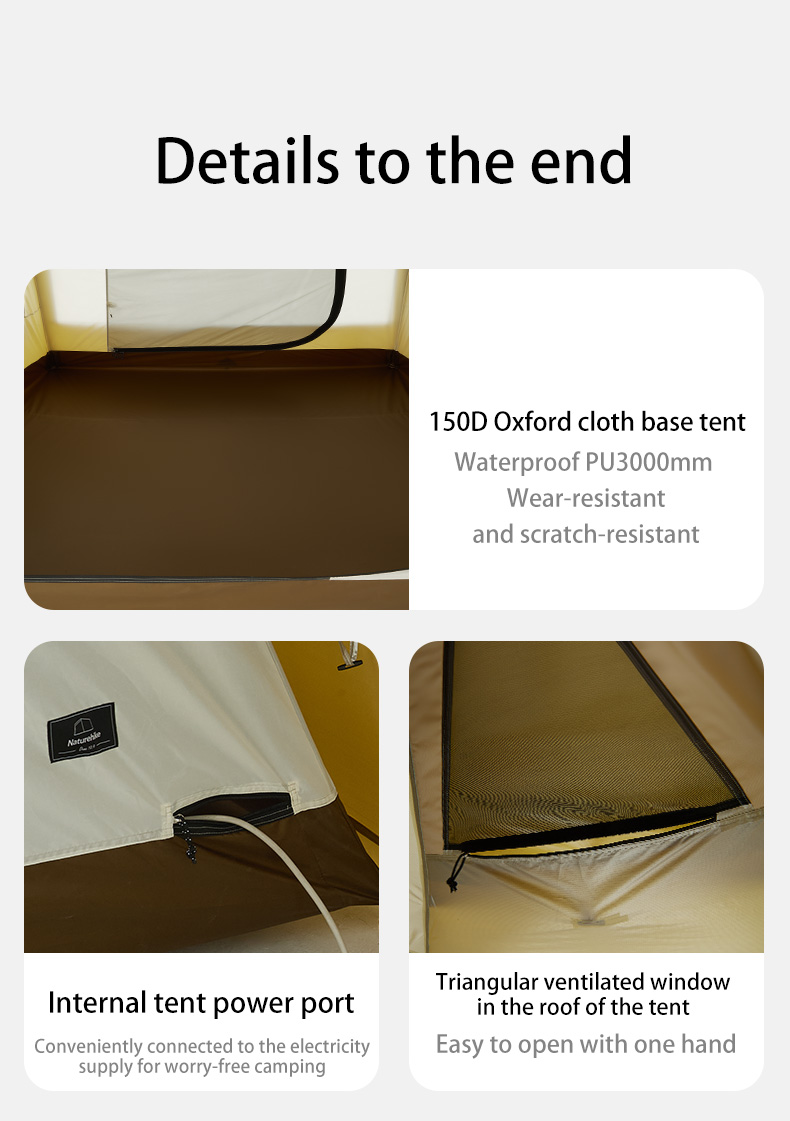Naturehike Outdoor Camping Dune 10.9 เต็นท์ เต็นท์ครอบครัวพื้นที่ขนาดใหญ่