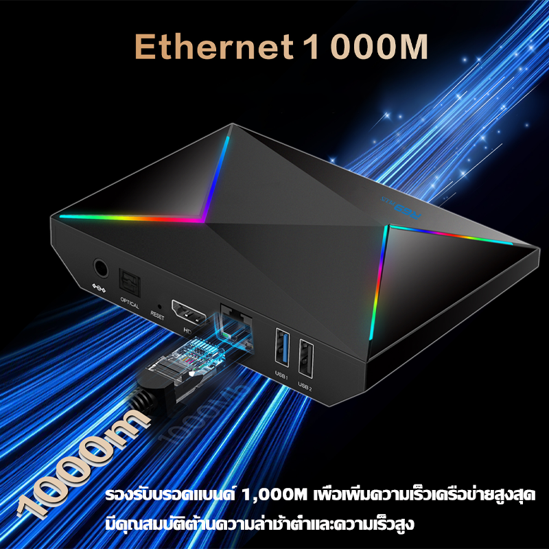 รับประกัน 3 ปี android tv box 8k HD Android 14 8+256GB มี Google Store ...