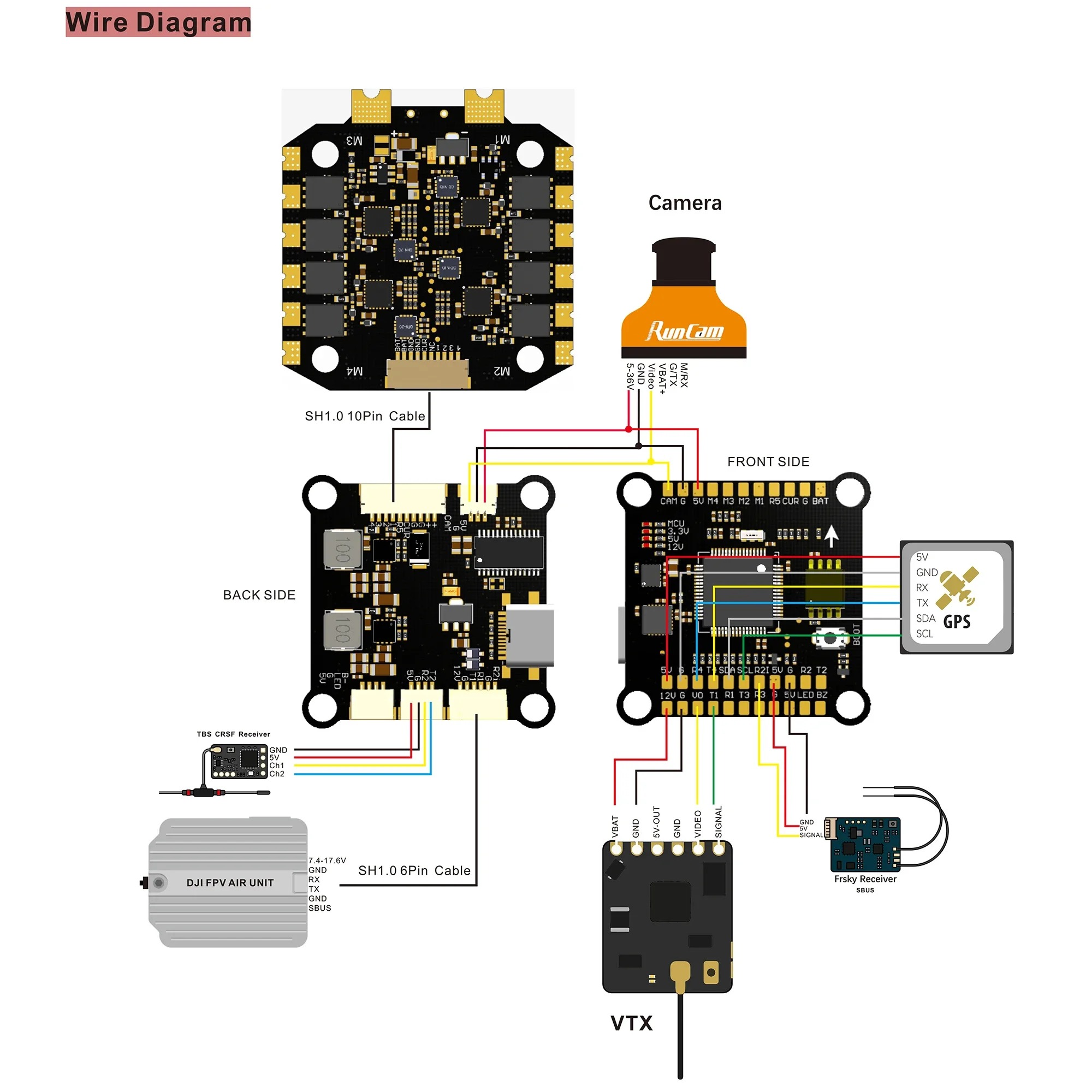 F4 FC Flight Control Stack 3-6S 8S BLS-55A/80A/100A BLHELIS 4 in 1 ESC ...