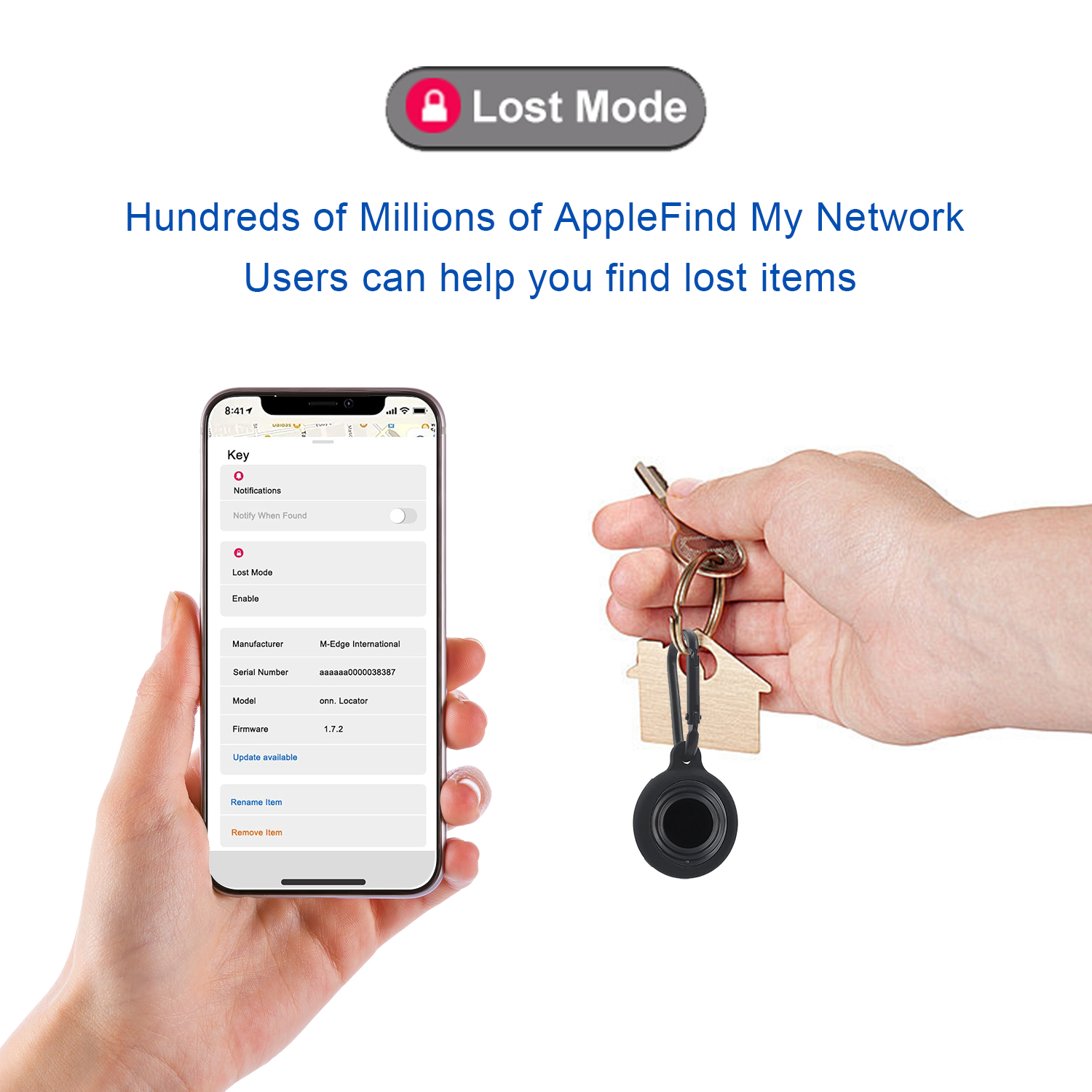 Nfc Find My Tag Smart Tracker Card Phone Finder พร ้ อมแบตเตอรี ่ อายุ ...