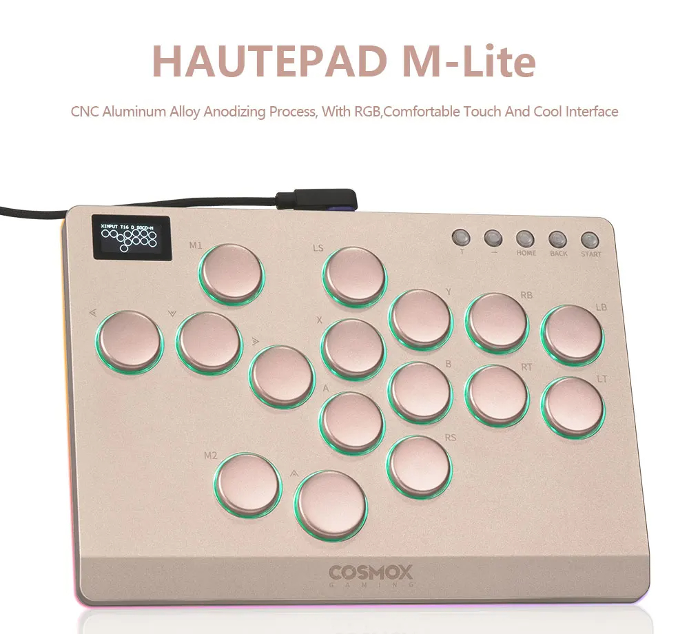 Haute42 อลูมิเนียม Hitbox Leverless อาเขต Stick เกมต่อสู้ Hitbox ...