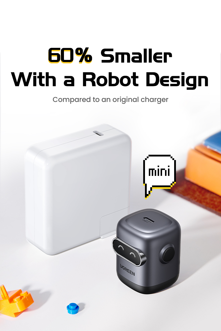 Ugreen Uno 30W RoboGaN Charger USB C Mini Robot Nexode GaN Fast Charger ...