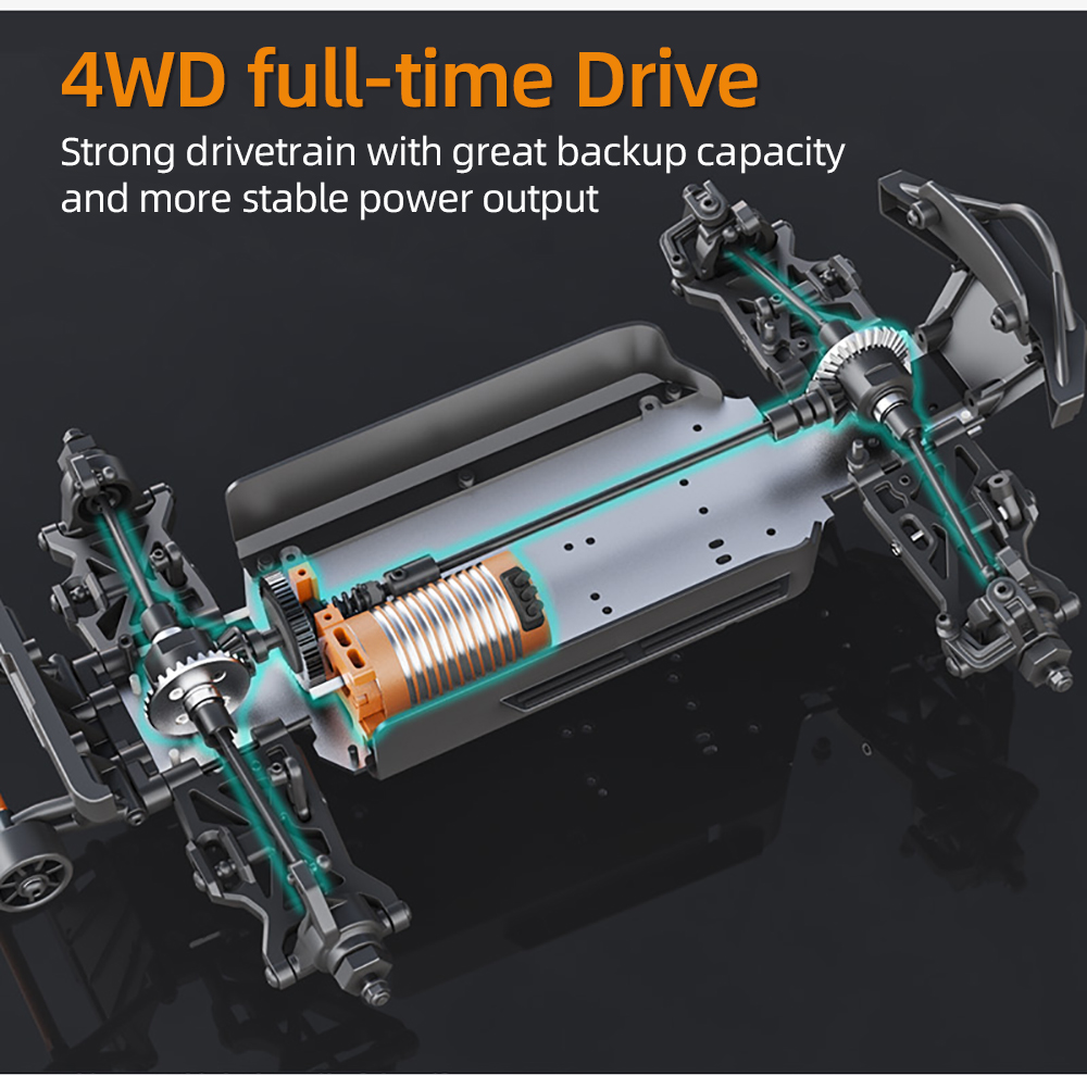 Zd RACING MT16 3S Brushless RTR 1/16 RC รีโมทคอนโทรลไฟฟ้ารุ่นรถรถบรรทุก ...