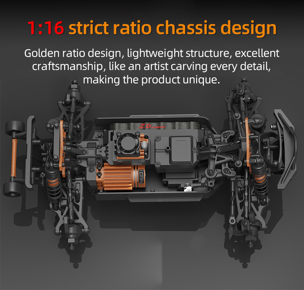 Zd RACING MT16 3S Brushless RTR 1/16 RC รีโมทคอนโทรลไฟฟ้ารุ่นรถรถบรรทุก ...