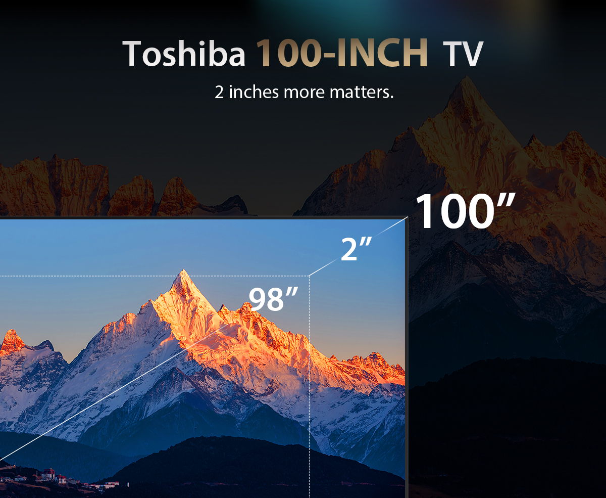 TOSHIBA TV 100Z570NP ทีวี 100 นิ้ว 144Hz 4K Ultra HD Game Mode VIDAA HDR10+ Quantum Dot TV