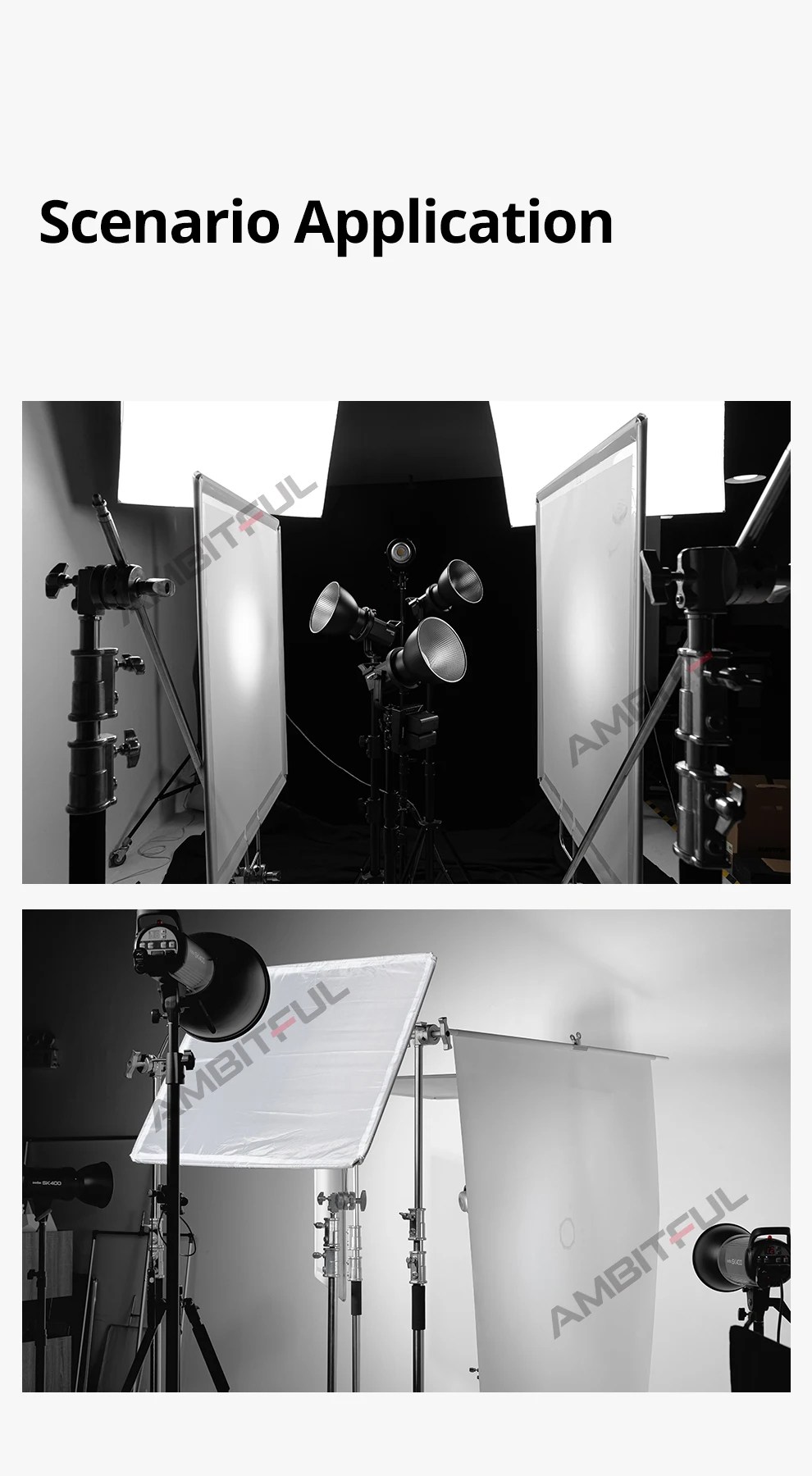 Sun Scrim สีดําโปร่งใส Diffuser กรอบโลหะสําหรับ C ขาตั้งการถ่ายภาพ ...
