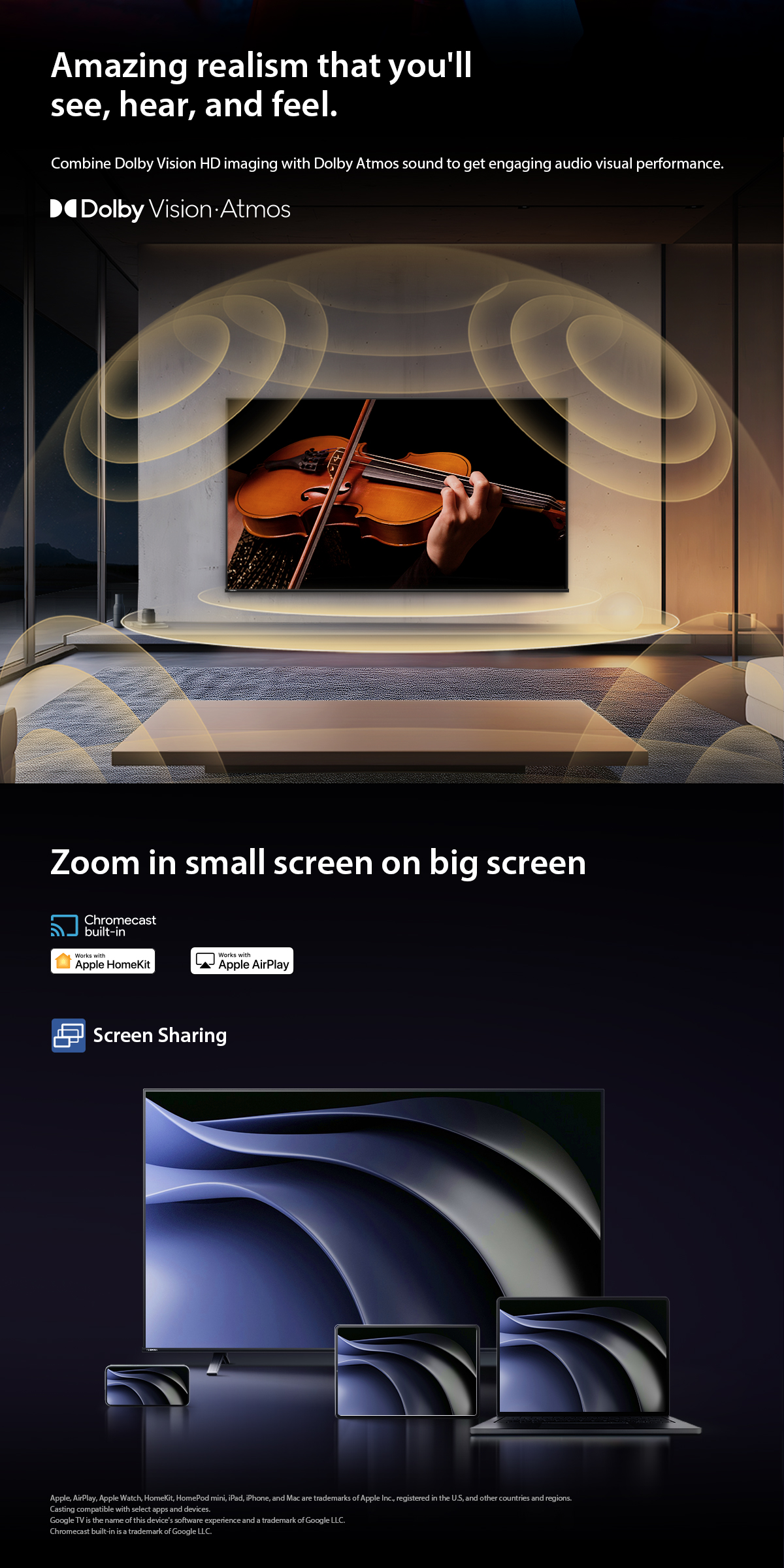 TOSHIBA TV 85Z870NP ทีวี 85 นิ้ว Mini-LED 144Hz 4K Ultra HD HDR10+ Far Field Voice control smart TV