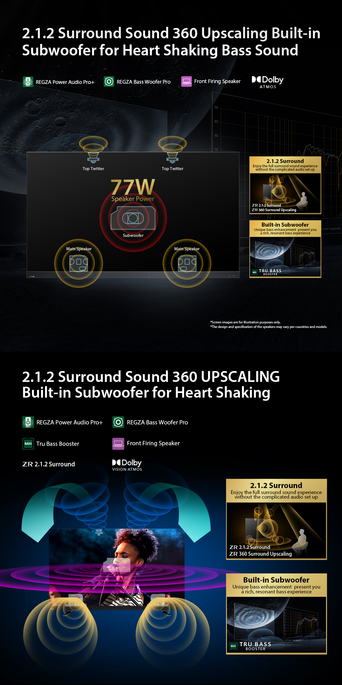 TOSHIBA TV 85Z870NP ทีวี 85 นิ้ว Mini-LED 144Hz 4K Ultra HD HDR10+ Far Field Voice control smart TV