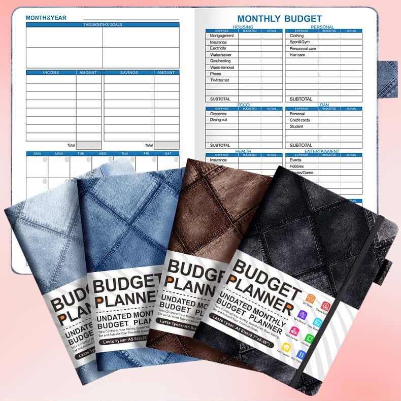 Budget Notebook A5, สมุดบันทึกการวางแผนและการวางแผนการเงิน BUDGET, สมุด ...