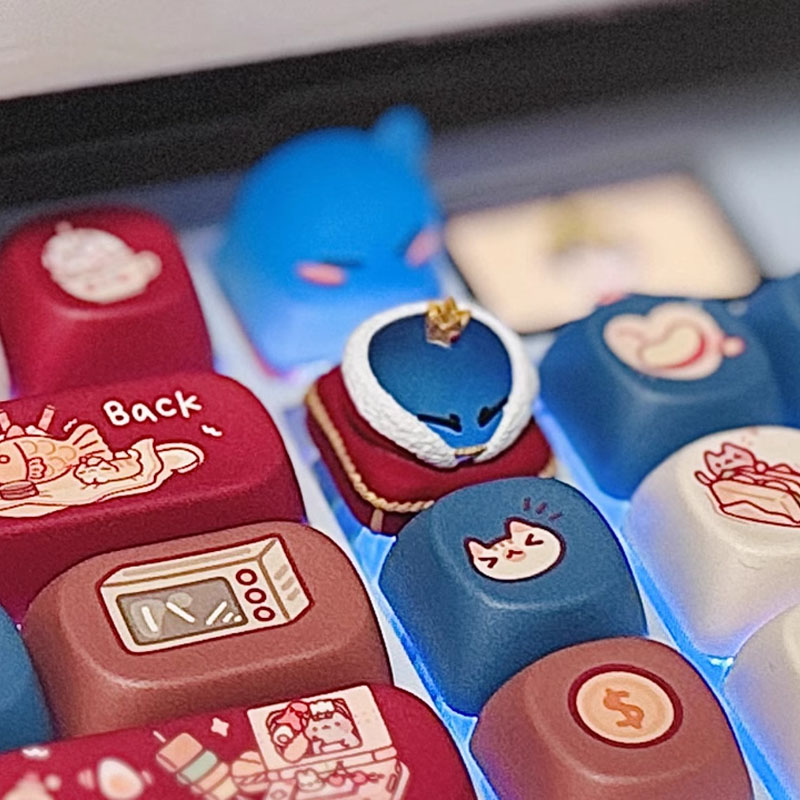 Rimuru Keycap 3D สร้างสรรค์น่ารักการ์ตูน MX สวิทช์คีย์บอร์ด Handmade เร ...