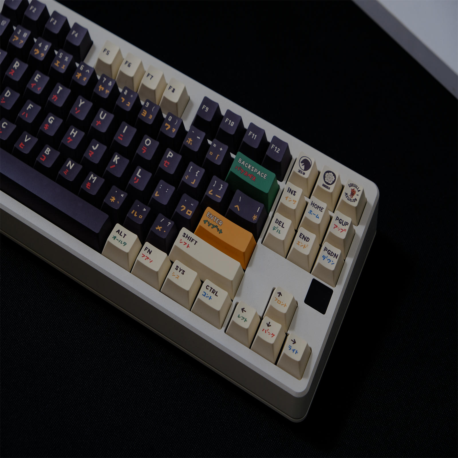 Gmk Godzilla KeyCap Set 151 Key PBT Keyboard Cap Cherry Profile เกม ...