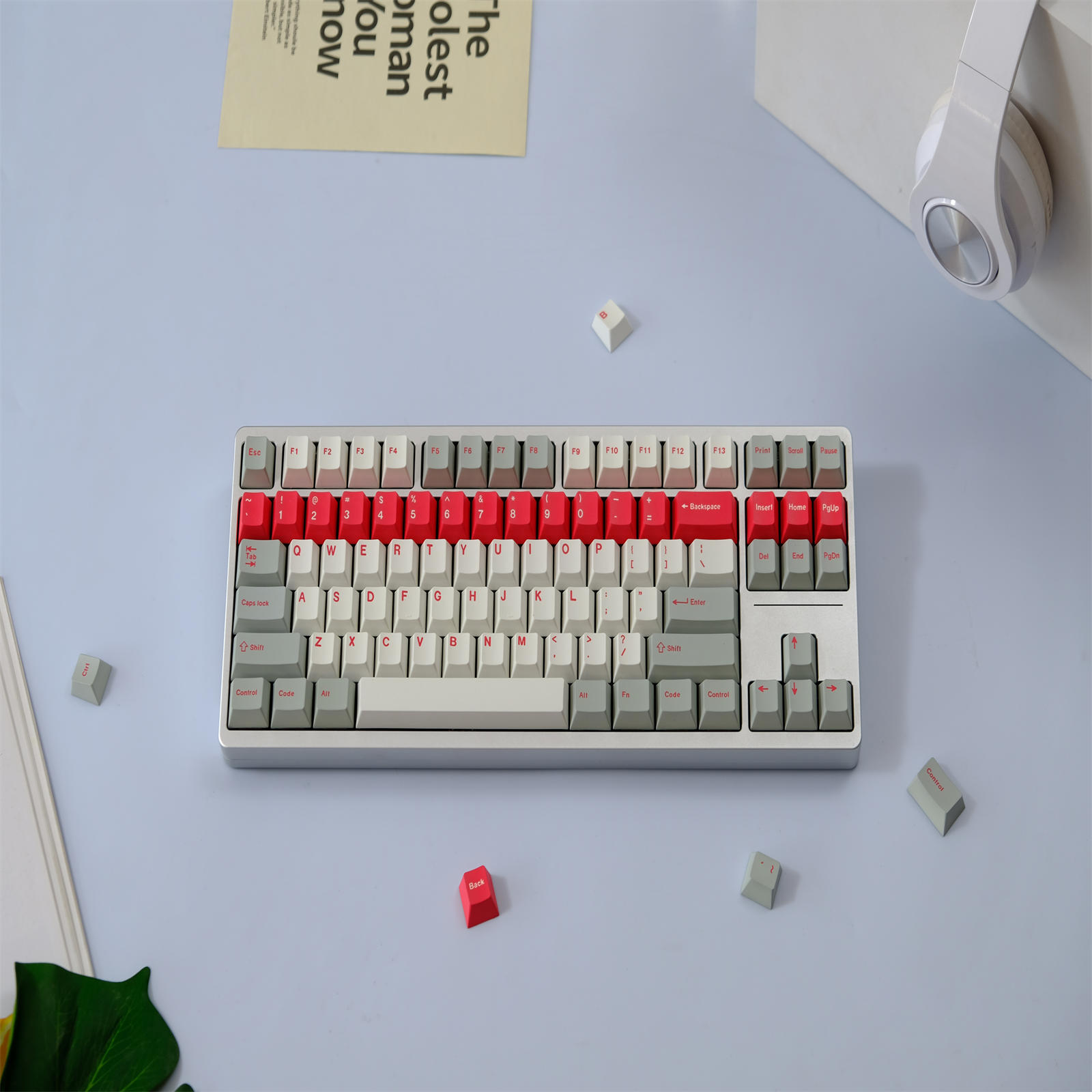 Gmk Red Alert KeyCap Set 146 Key PBT Keyboard Cap Cherry Profile เกม ...
