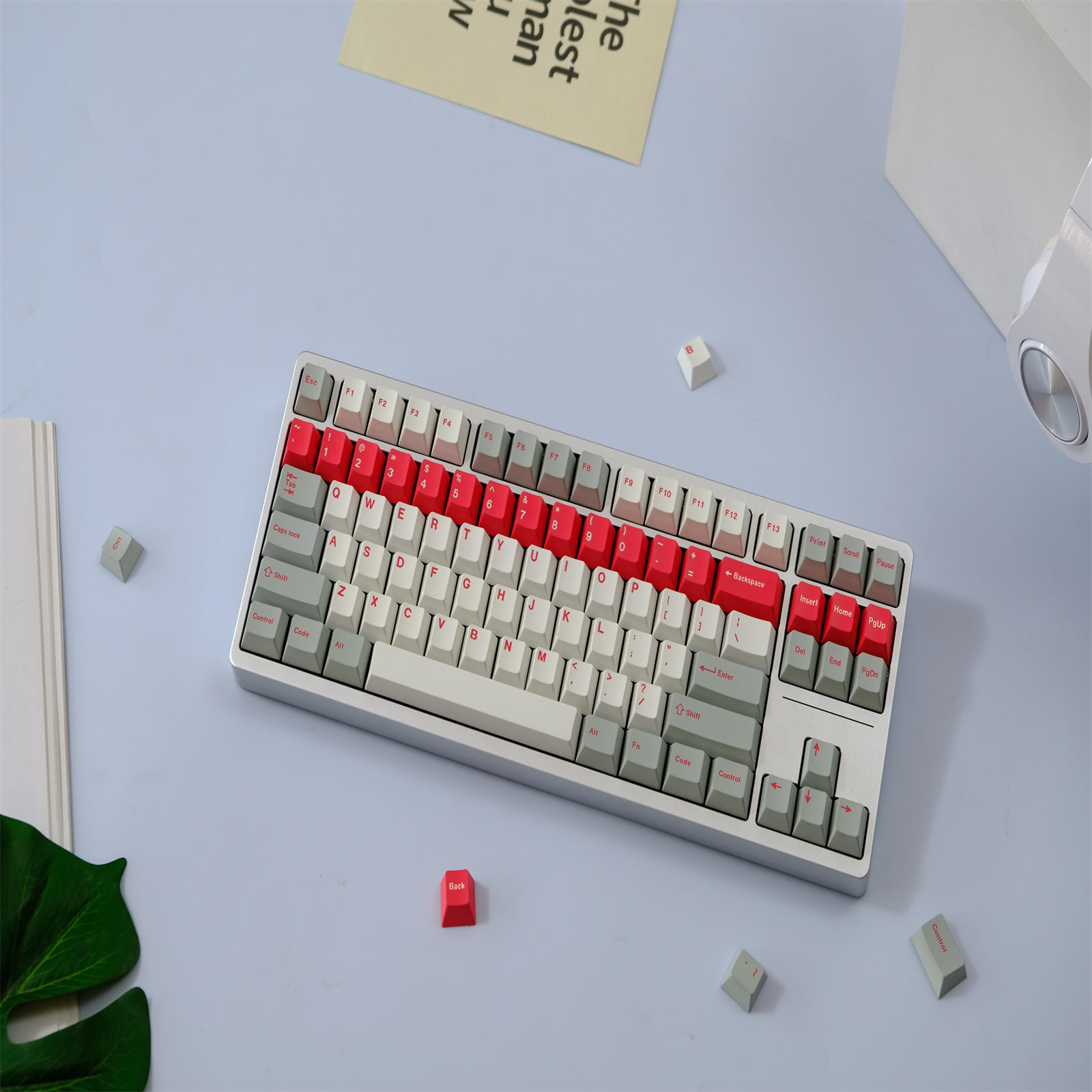 Gmk Red Alert KeyCap Set 146 Key PBT Keyboard Cap Cherry Profile เกม ...