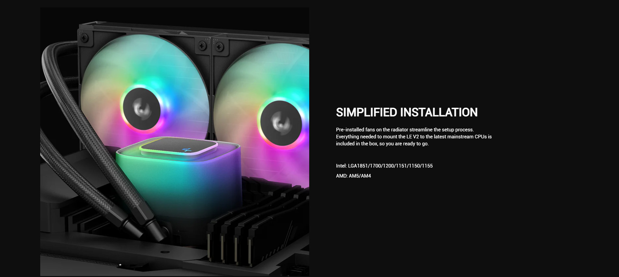 Deepcool LE240 V2 LE360 V2 ARGB CPU AIO Cooler 360 มม.5V 3PIN ARGB Mobo ...