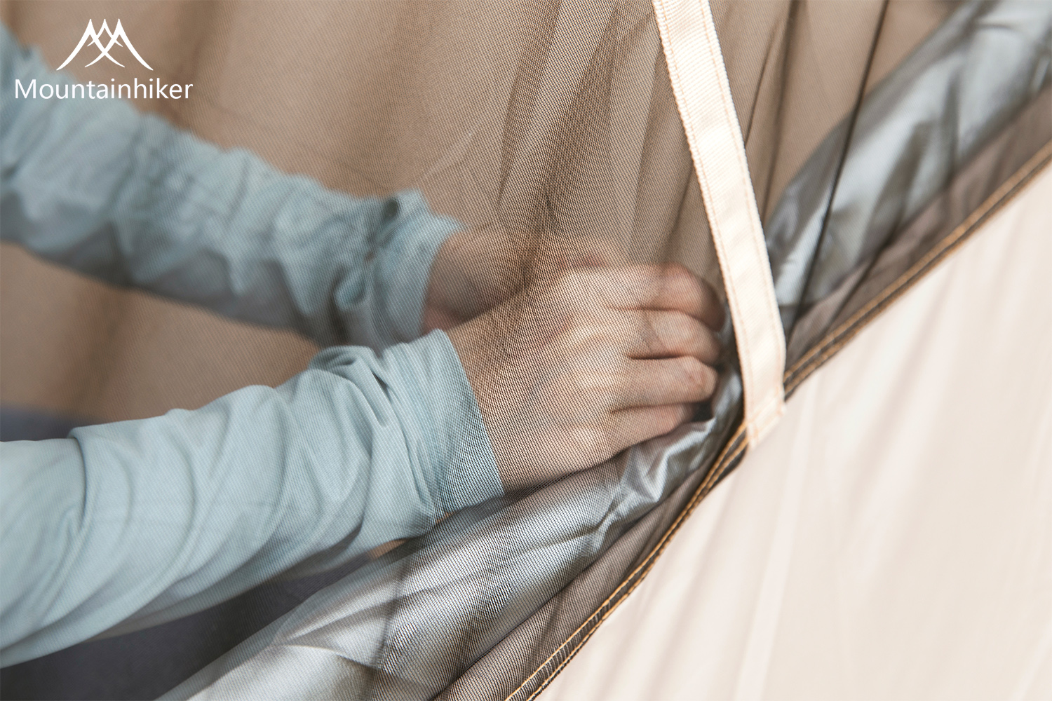 Mountainhiker เต็นท์ กางอัตโนมัติ เต็นท์นอน พับได้ แจ้ง เดินป่า พักในสวน ขนาด 3-4 คน