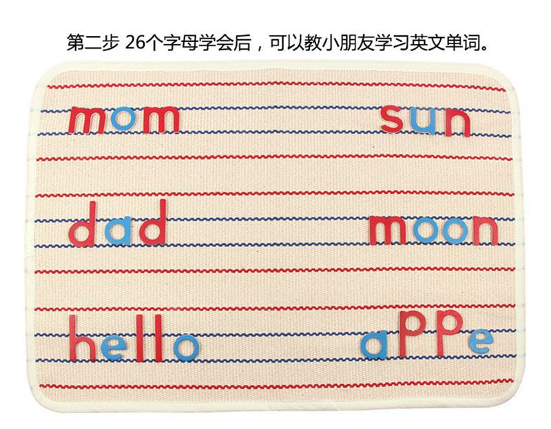 Treeyear Montessori Wooden Movable Alphabet with Box Preschool Spelling ...