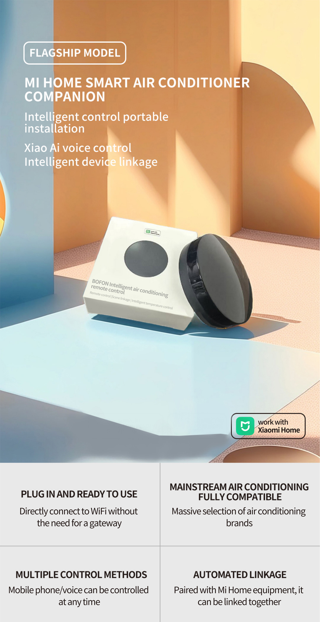 Bofon Mi Home Smart Air Conditioner Companion อุปกรณ์อัจฉริยะสําหรับ ...