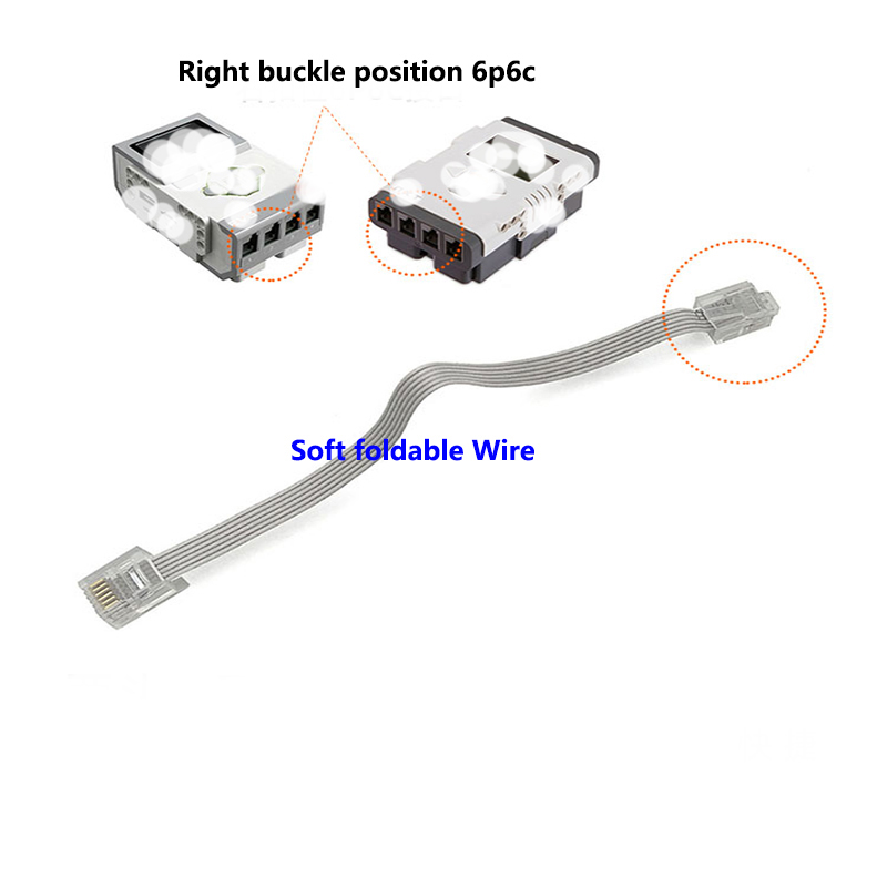 10 ชิ้น/ล็อต EV3 Data Line 28AWG คริสตัล Hard soft wire สีดําสีขาวสีเทา ...