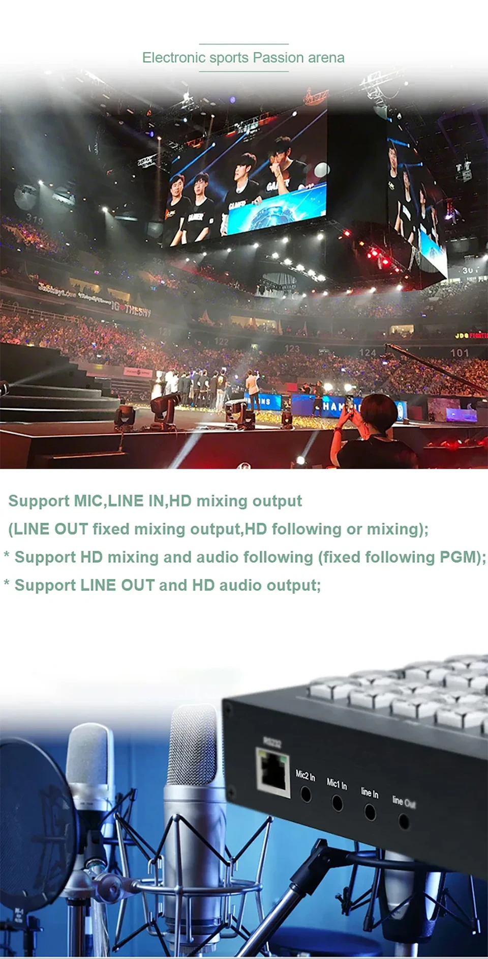 4k Video Switcher 4 Channel HDMI Multi Camera Streaming Live Production ...