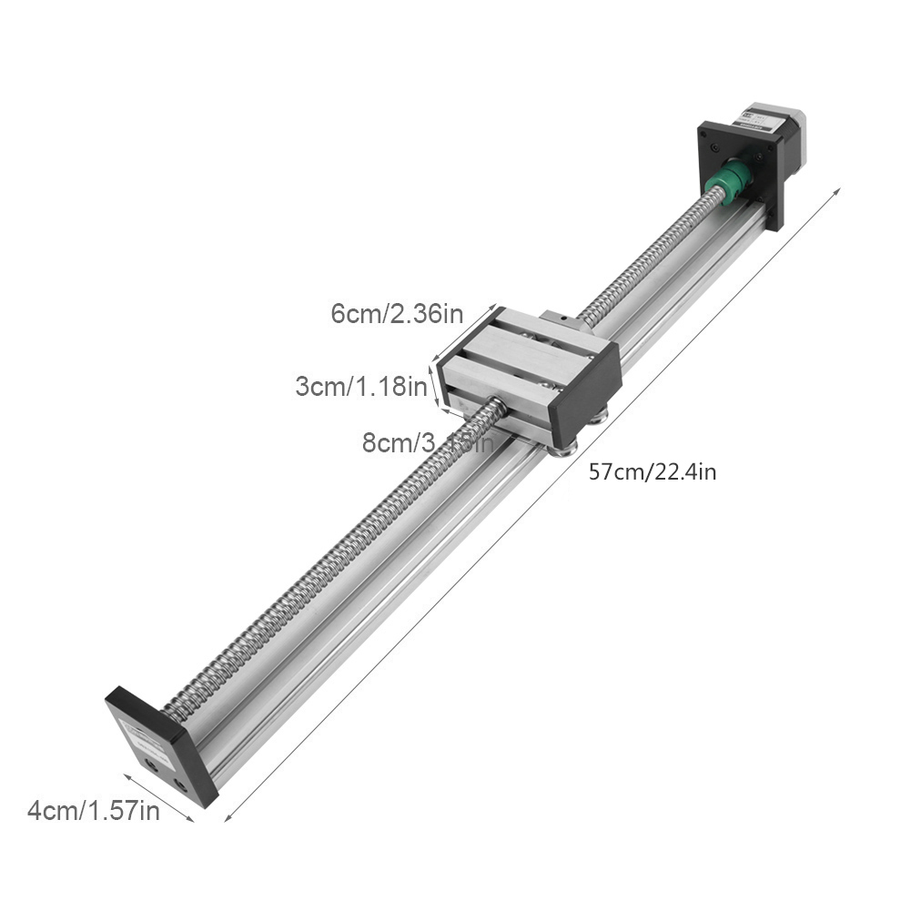 AKTS 1204 Ball Screw Linear Slide Stroke ตัวกระตุ้นแบบยาวพร้อมมอเตอร์ ...