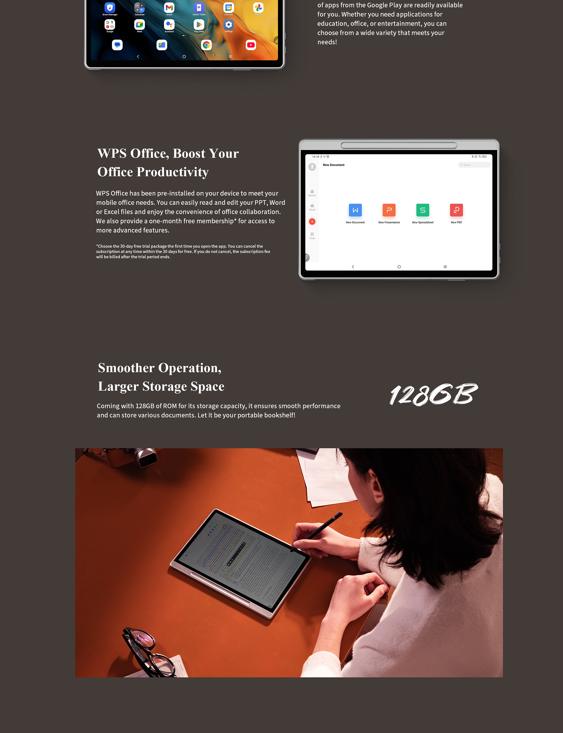 XPPen Magic Note Pad 11 นิ้ว World-first 3-in-1 Color Note Pad 128GB E ...