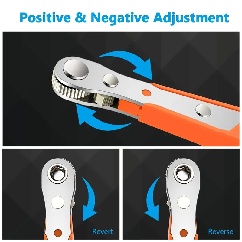 Kiprun มัลติฟังก์ชั่น Bidirectional Ratchet ไขควง, หกเหลี่ยม Ratchet ...