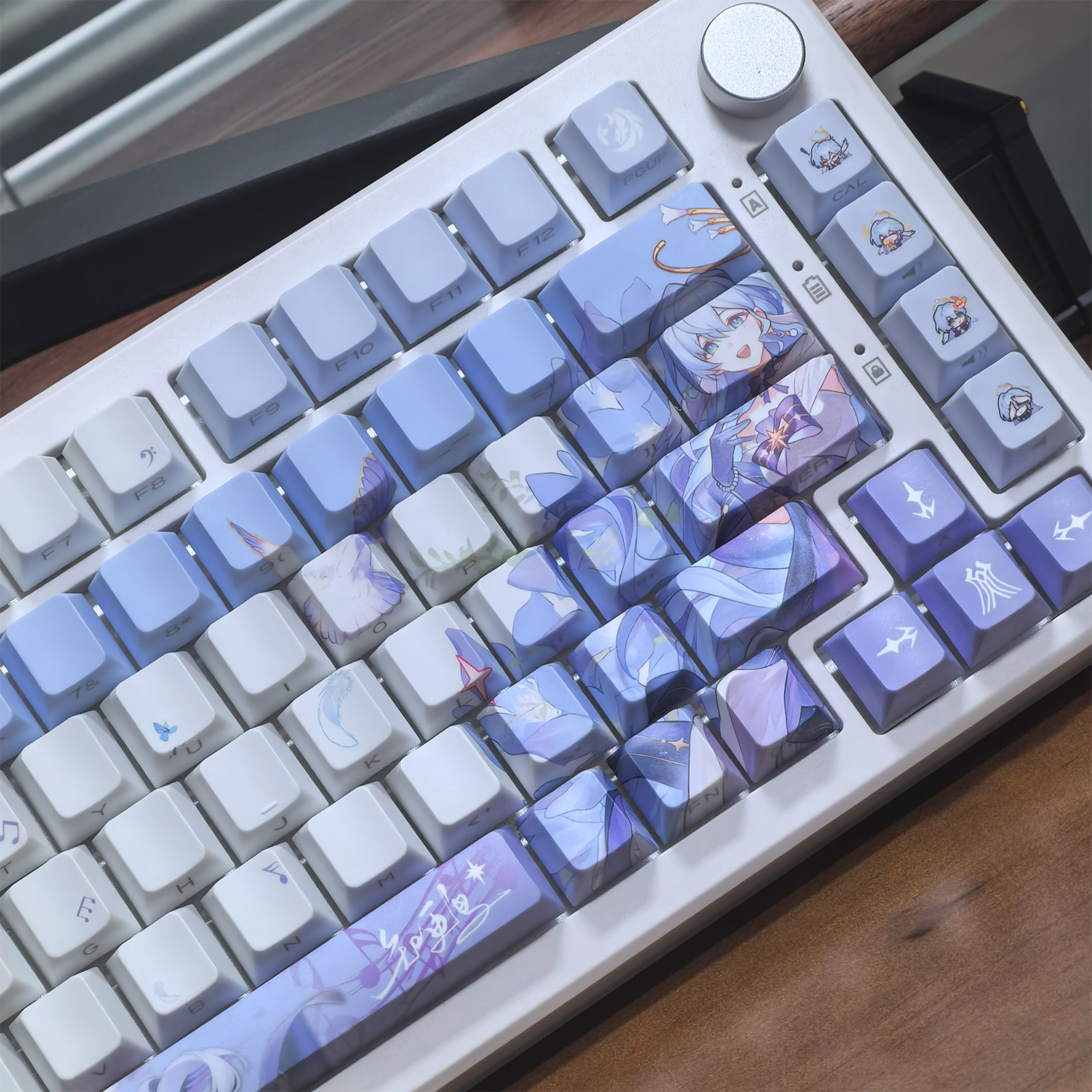 Robin Keycap Cherry Profile 120 + คีย์ PBT ห้าด้าน Dye Sublimation ...