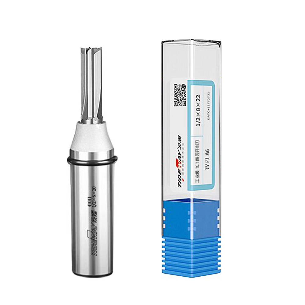 Tideway 4 ขลุ่ย TCT ตรง Router Bit 4 ใบมีดตัด CNC คาร์ไบด์ Milling ...