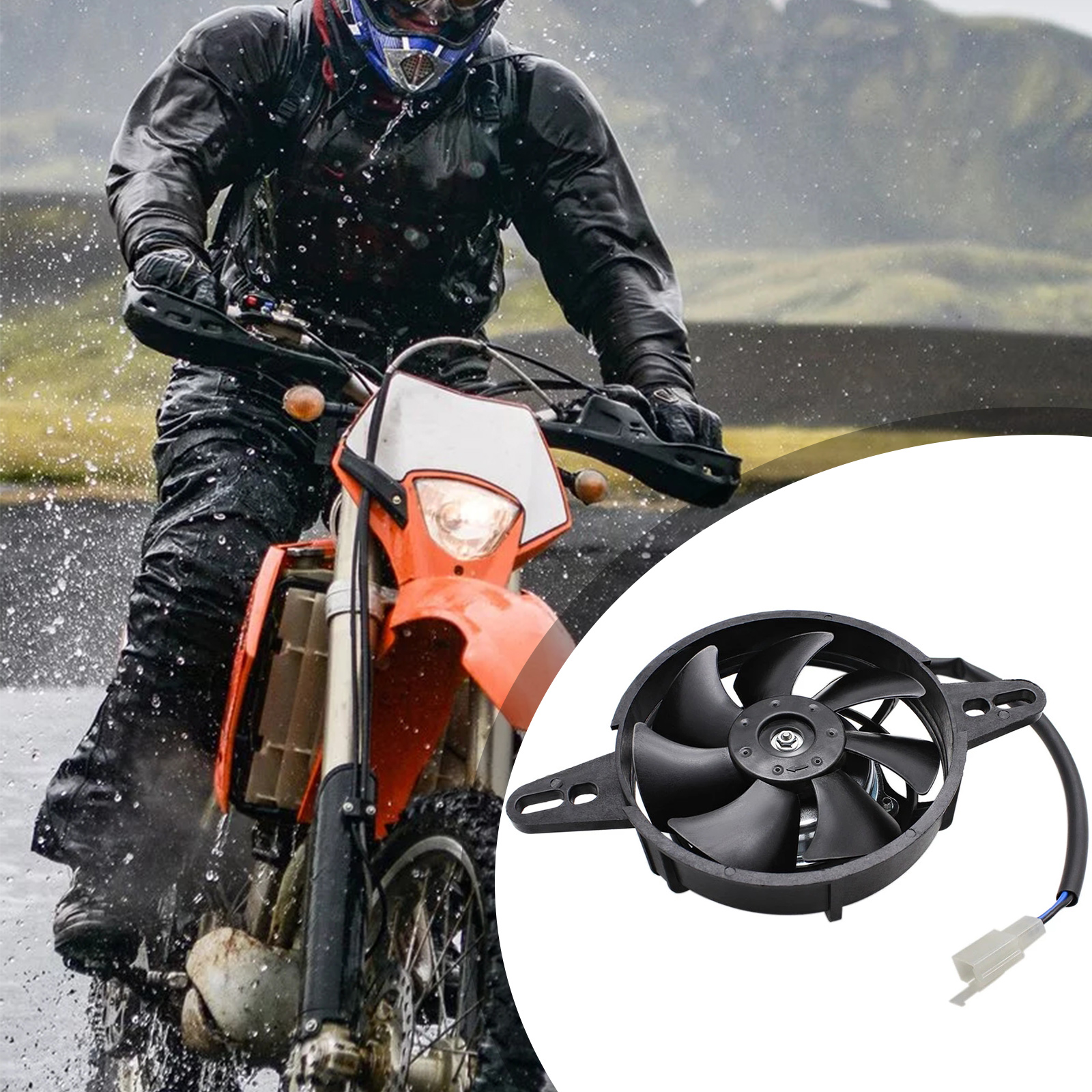 【COD ท้องถิ่น + การจัดส่ง 2 วัน】200cc 250cc 300cc พัดลมระบายความร้อนรถ ...